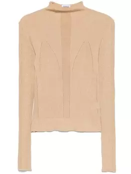 Свитер с высоким воротником Patrizia Pepe, желтый