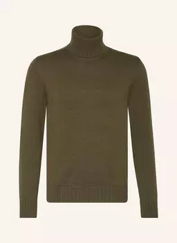 Свитер с высоким воротником PAUL & SHARK, оливковый
