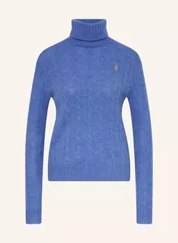 Свитер с высоким воротником Polo Ralph Lauren, фиолетовый