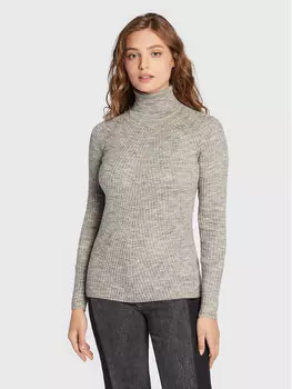 Свитер с высоким воротником приталенного кроя Brave Soul, серый