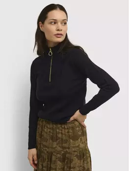 Свитер с высоким воротником приталенного кроя Cream, черный