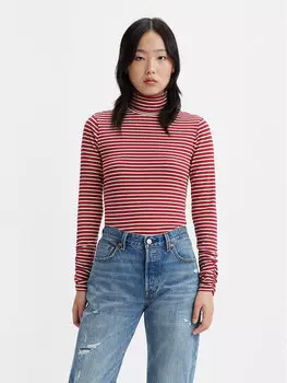 Свитер с высоким воротником приталенного кроя Levi's, розовый