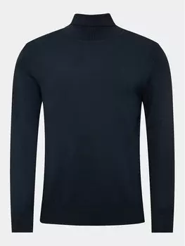 Свитер с высоким воротником приталенного кроя Lindbergh, синий