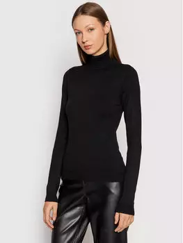Свитер с высоким воротником приталенного кроя Vero Moda, черный