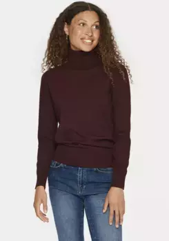 Свитер с высоким воротником Saint Tropez "J2046, MilaSZ Rollneck Pullover", цвет Tawny Port Melange