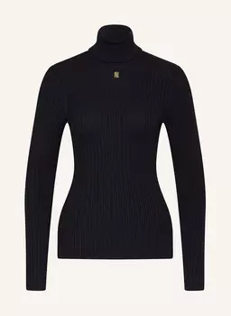 Свитер с высоким воротником SANDRO, темно-синий