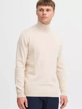 Свитер с высоким воротником sdagrio Solid, бежевый