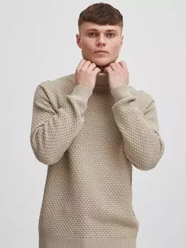 Свитер с высоким воротником sdclive Solid, бежевый