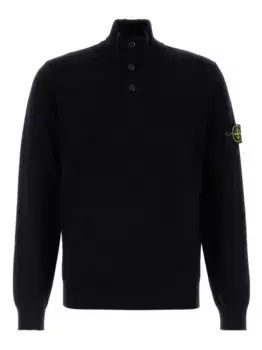 Свитер с высоким воротником Stone Island, синий