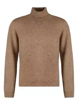 Свитер с высоким воротником THE (Alphabet), коричневый
