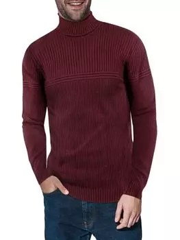 Свитер с высоким воротником в рубчик X Ray, цвет Burgundy