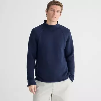 Свитер с высоким воротом 1988 года из хлопка J.Crew, синий