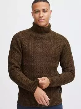 Свитер с высоким воротом Blend, коричневый