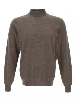 Свитер с высоким воротом Filippo De Laurentiis, коричневый