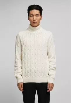 Свитер с высоким воротом HECHTER PARIS, кремовый