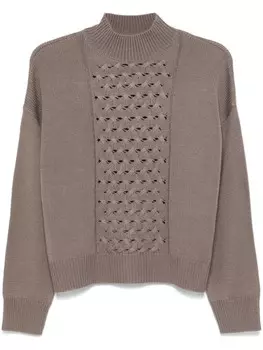 Свитер с высоким воротом kaos, серый