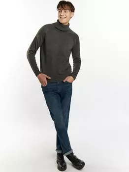 Свитер с высоким воротом Mo, серый