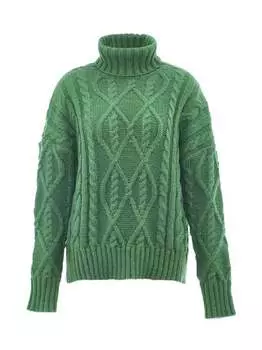 Свитер с высоким воротом Mymo, зеленый