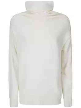 Свитер с высоким воротом от Stefano Mortari, белый