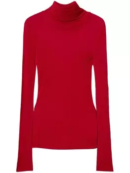 Свитер с высоким воротом TWINSET, красный