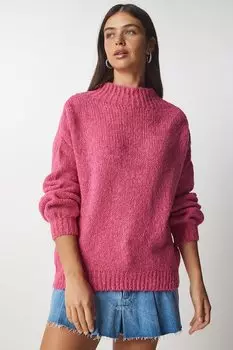 Свитер с заниженными рукавами Happiness Istanbul, розовый