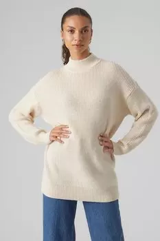 Свитер с заниженными рукавами Vero Moda, белый