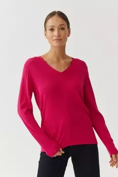 Свитер с заостренным воротником Tatuum, розовый