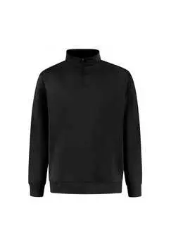 Свитер с застежкой-молнией на половину длины Emilio Smilodox, черный