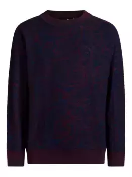 Свитер с жаккардовым узором пейсли ETRO, синий
