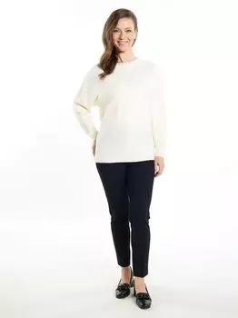 Свитер с жемчугом Usha, белый