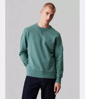 Свитер с значком Regular fit Calvin Klein Jeans, синий