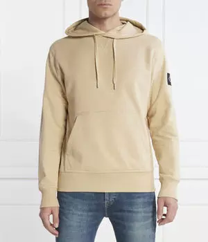 Свитер с значком Regular fit Calvin Klein Jeans, зеленый