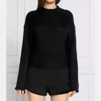 Свитер-Садан стандартного кроя с добавлением шерсти Silvian Heach, черный