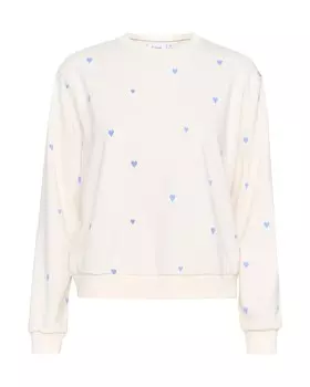 Свитер SAINT TROPEZ Sweatshirt Dagna, натуральный белый