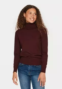 Свитер Saint Tropez, темно-коричневый порт-меланж