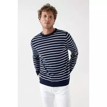 Свитер Salsa Jeans Striped Wool Light, синий