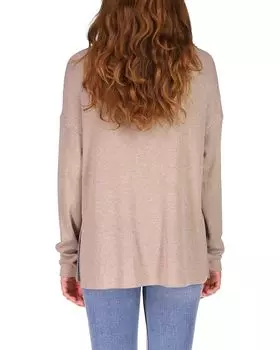 Свитер Sanctuary Find Me Lounging Tunic in Slinky Rib with Side Slit, цвет Heather Truffle