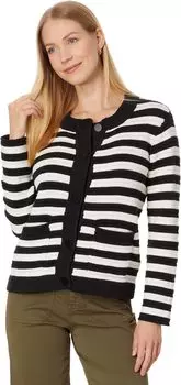 Свитер Sanctuary Knitted Jacket, цвет Chalk/Black Stripe