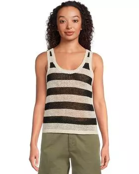 Свитер Sanctuary Mesh Stitch Shell, цвет Black/Chalk Stripe 2