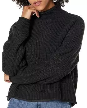 Свитер Sanctuary Mock Neck Popover, черный