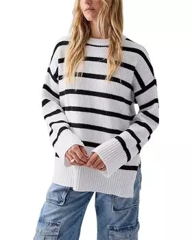 Свитер Sanctuary Stroll In The Snow Tunic, цвет Black Stripe