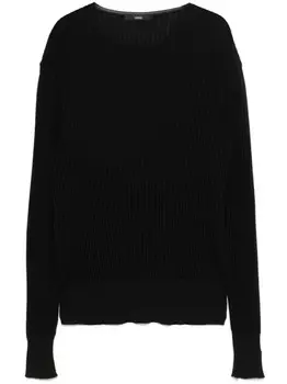 Свитер SAPIO в рубчик, черный