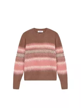 Свитер Scalpers Farisle, коричневый