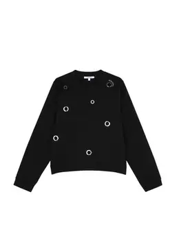 Свитер Scalpers Sweatshirt Eyelet, черный
