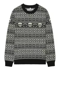Свитер Schott Fairisle Skull, черный
