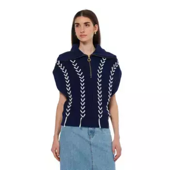 Свитер Scotch & Soda 179653 half zip, синий