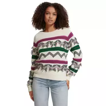 Свитер Scotch & Soda Fringe Jacquard, бежевый