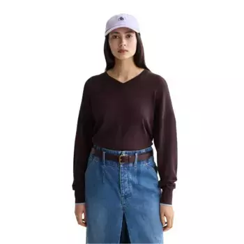 Свитер Scotch & Soda Relaxed v neck, коричневый