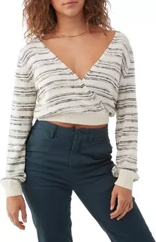 Свитер Seaside Wrap Stripe O'Neill, цвет Winter White