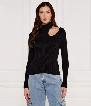 Свитер седенно Slim fit Hugo, черный